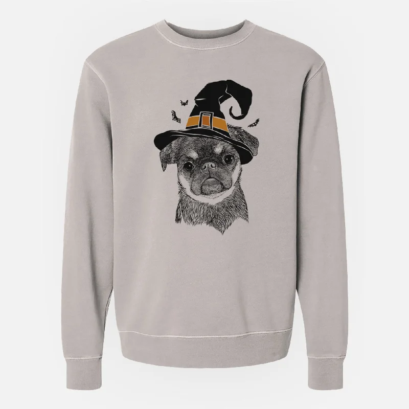 Witch Simone the Brussels Griffon - Unisex Pigment Dyed Crew Sweatshirt Hoodie with Zipper Versatile Modern Hoodie with Zipper Versatile Modern Witch Simone the Brussels Griffon - Unisex Pigment Dyed Crew Sweatshirt Hoodie with Zipper Versatile Modern Hoodie with Zipper Versatile Modern