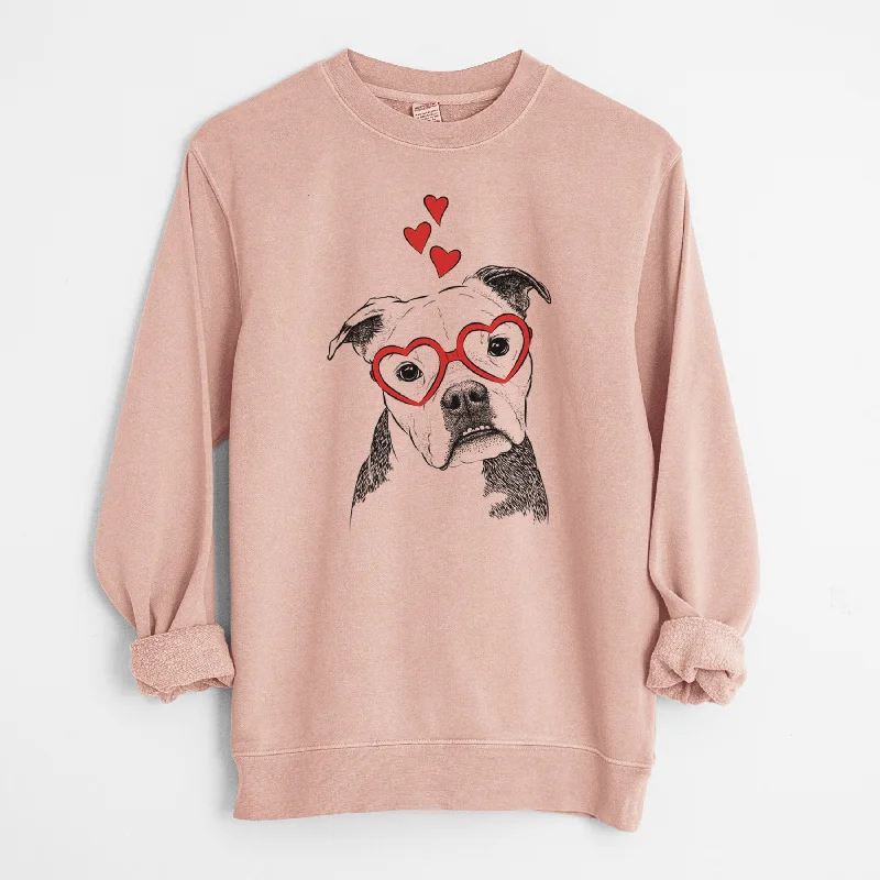 Valentine Aggy the Olde English Bulldogge - Unisex Pigment Dyed Crew Sweatshirt Hoodie with Double Zipper Versatile Adjustable Hoodie with Double Zipper Versatile Adjustable Valentine Aggy the Olde English Bulldogge - Unisex Pigment Dyed Crew Sweatshirt Hoodie with Double Zipper Versatile Adjustable Hoodie with Double Zipper Versatile Adjustable