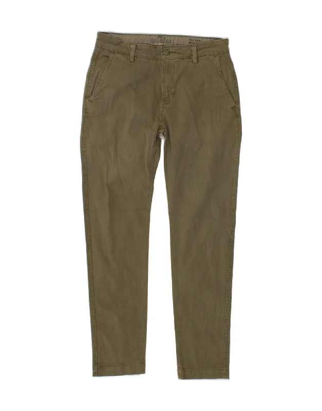 LEVI'S Mens Slim Tapered Chino Trousers W30 L32 Khaki Cotton Trousers sophisticated sleek Trousers sophisticated sleek