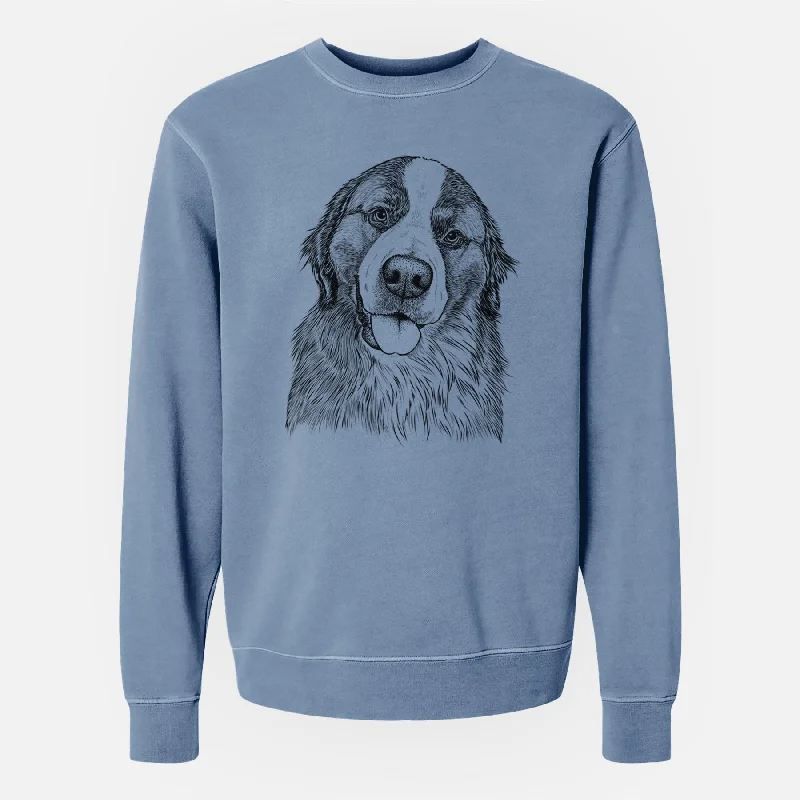 Bare Walter the Bernese Mountain Dog Mix - Unisex Pigment Dyed Crew Sweatshirt Hoodie with Color Block Contrast Stylish Hoodie with Color Block Contrast Stylish Bare Walter the Bernese Mountain Dog Mix - Unisex Pigment Dyed Crew Sweatshirt Hoodie with Color Block Contrast Stylish Hoodie with Color Block Contrast Stylish