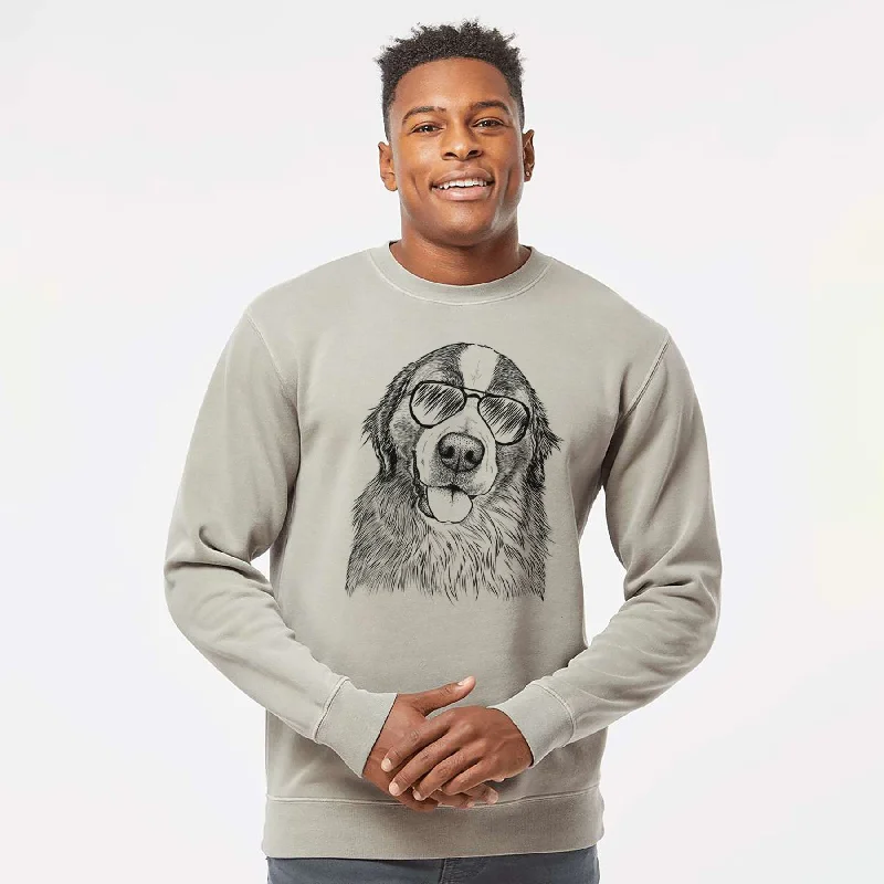 Aviator Walter the Bernese Mountain Dog Mix - Unisex Pigment Dyed Crew Sweatshirt Hoodie with Stripes Bold Sporty Hoodie with Stripes Bold Sporty Aviator Walter the Bernese Mountain Dog Mix - Unisex Pigment Dyed Crew Sweatshirt Hoodie with Stripes Bold Sporty Hoodie with Stripes Bold Sporty