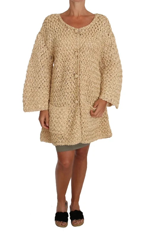 Chic Beige Crochet Knitted Raffia Cardigan Zippered Front Buttoned Front Snap Front Zippered Front Buttoned Front Snap Front Chic Beige Crochet Knitted Raffia Cardigan Zippered Front Buttoned Front Snap Front Zippered Front Buttoned Front Snap Front