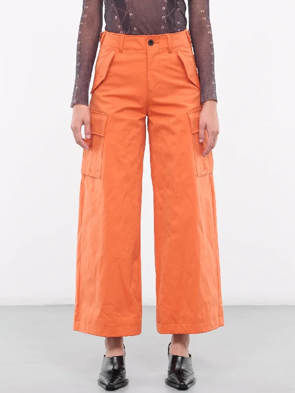 Cargo Trousers (23-06839-ORANGE) Trousers stylish elegant Trousers stylish elegant