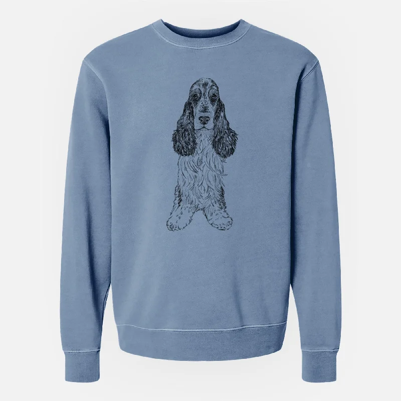 Doodled Rupert the Cocker Spaniel - Unisex Pigment Dyed Crew Sweatshirt Hoodie Sweatshirt Pullover Hoodie Sweatshirt Pullover Doodled Rupert the Cocker Spaniel - Unisex Pigment Dyed Crew Sweatshirt Hoodie Sweatshirt Pullover Hoodie Sweatshirt Pullover
