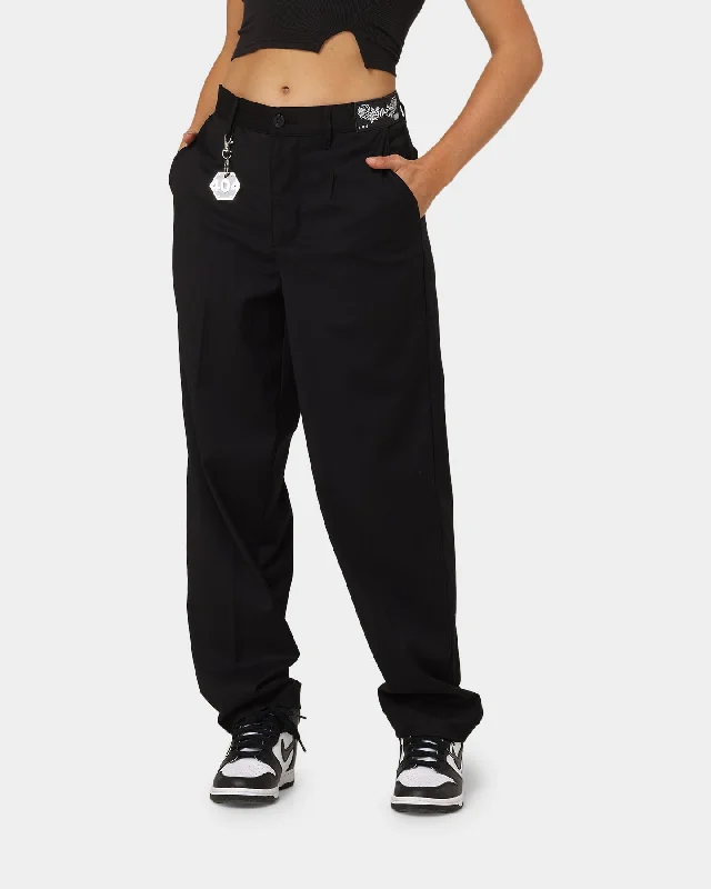 404 Liberty Baggy Trousers Black Trousers Flared Retro Trousers Flared Retro