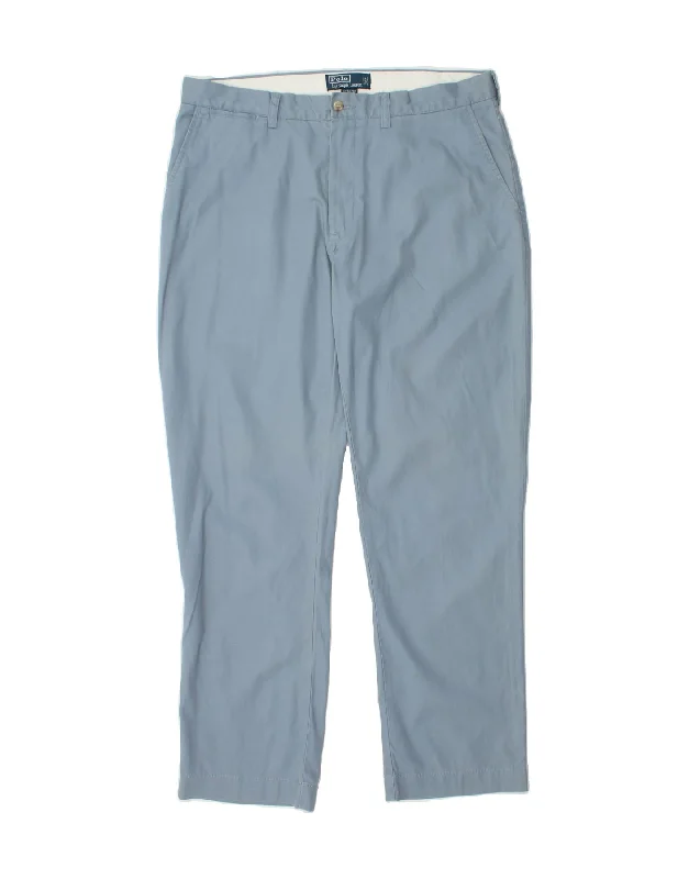 POLO RALPH LAUREN Mens Suffield Pant Tapered Chino Trousers W36 L32 Blue Trousers Modern Contemporary Trousers Modern Contemporary