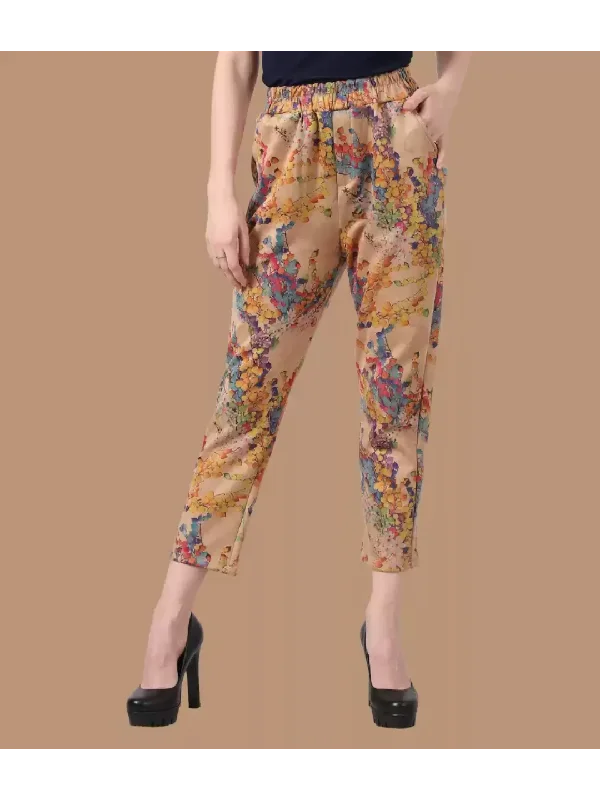 TANDUL Regular Fit Women Multicolor Viscose Blend Trousers Trousers Sale Discount Trousers Sale Discount TANDUL Regular Fit Women Multicolor Viscose Blend Trousers Trousers Sale Discount Trousers Sale Discount