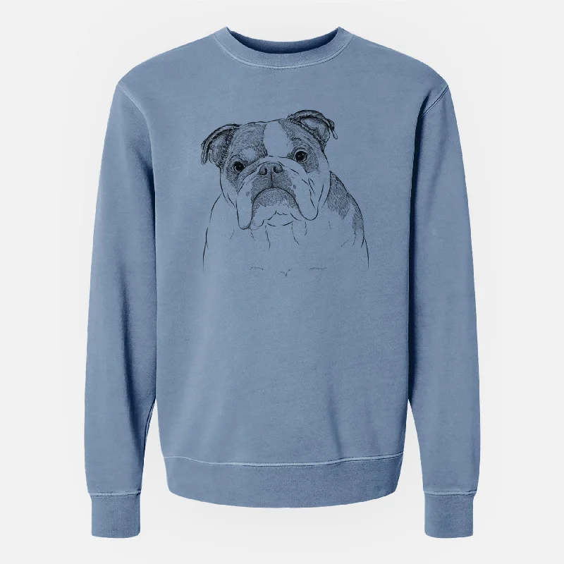 Bare Jack the English Bulldog - Unisex Pigment Dyed Crew Sweatshirt Hoodie with Pocket Utility Practical Hoodie with Pocket Utility Practical Bare Jack the English Bulldog - Unisex Pigment Dyed Crew Sweatshirt Hoodie with Pocket Utility Practical Hoodie with Pocket Utility Practical