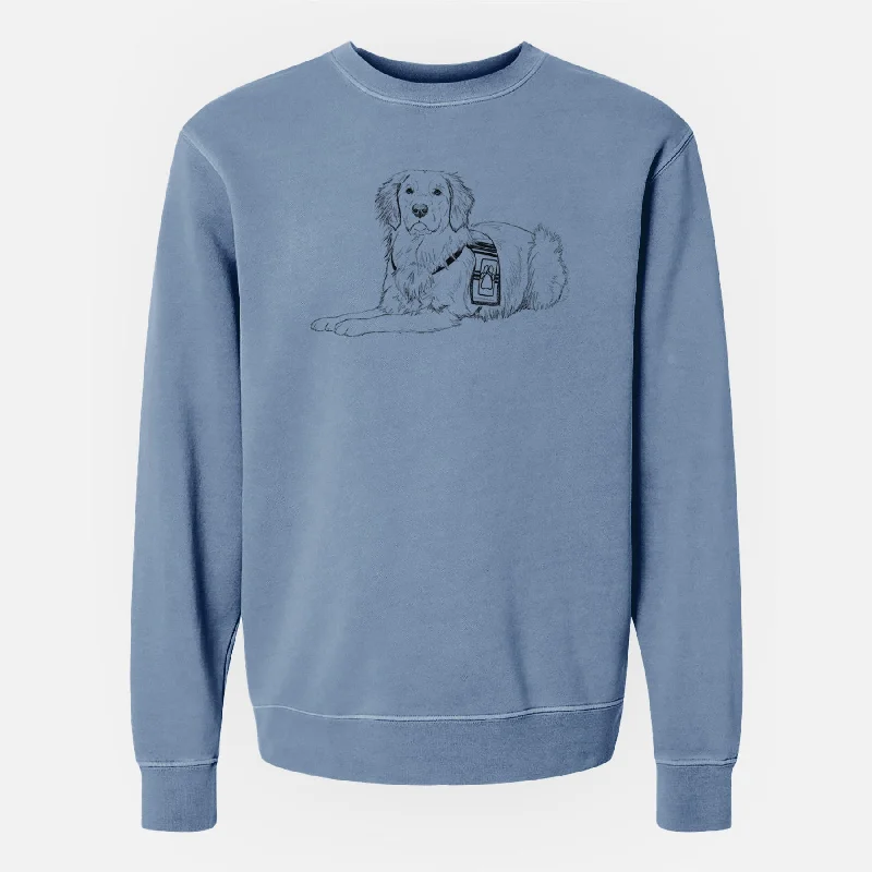 Doodled Gus the Golden Retriever - Unisex Pigment Dyed Crew Sweatshirt Zip Hoodie Drawstring Kangaroo Pocket Zip Hoodie Drawstring Kangaroo Pocket Doodled Gus the Golden Retriever - Unisex Pigment Dyed Crew Sweatshirt Zip Hoodie Drawstring Kangaroo Pocket Zip Hoodie Drawstring Kangaroo Pocket