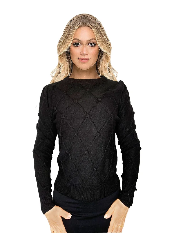 Kathie K Rhombuses Knit Top Exclusive Knit Top