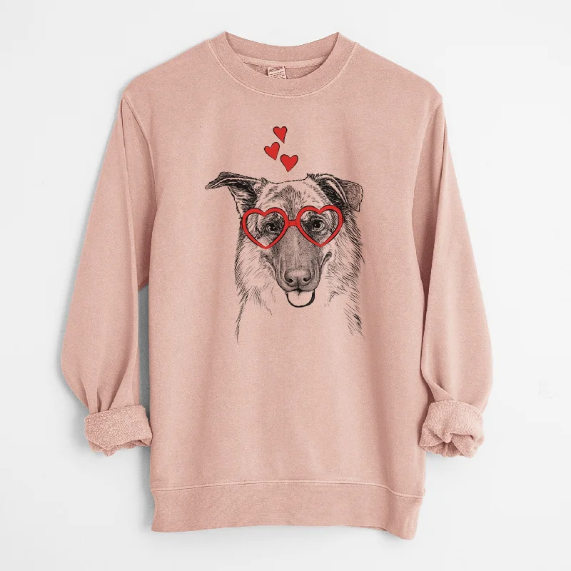 Valentine Henry the German Shepherd - Unisex Pigment Dyed Crew Sweatshirt Hoodie with Elastic Waist Stretchable Comfortable Hoodie with Elastic Waist Stretchable Comfortable Valentine Henry the German Shepherd - Unisex Pigment Dyed Crew Sweatshirt Hoodie with Elastic Waist Stretchable Comfortable Hoodie with Elastic Waist Stretchable Comfortable