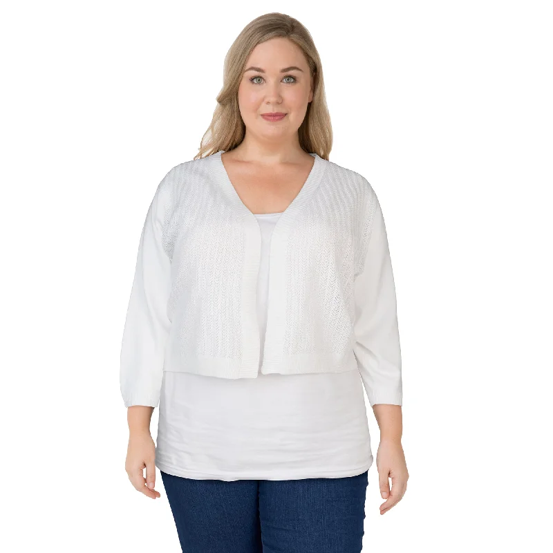Women's Plus Open Bolero Cardigan, Assorted Stretchy Elastic Breathable Stretchy Elastic Breathable Women's Plus Open Bolero Cardigan, Assorted Stretchy Elastic Breathable Stretchy Elastic Breathable