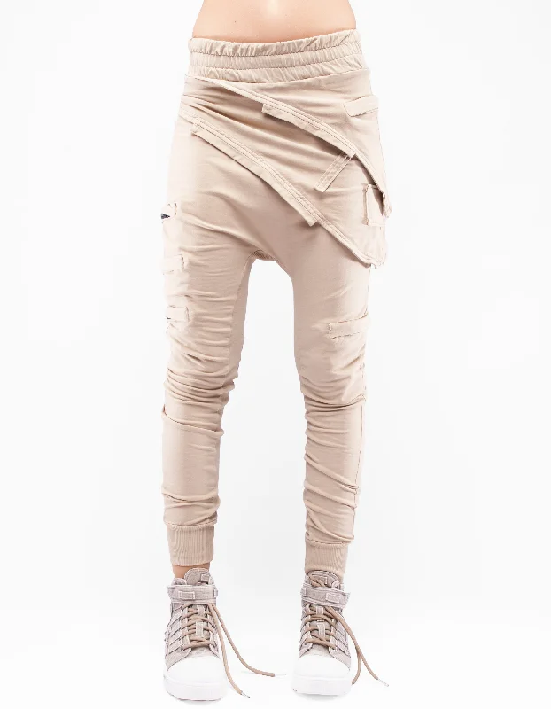 TROUSERS LAYERED W High Waist Slim Fit Ankle Length High Waist Slim Fit Ankle Length