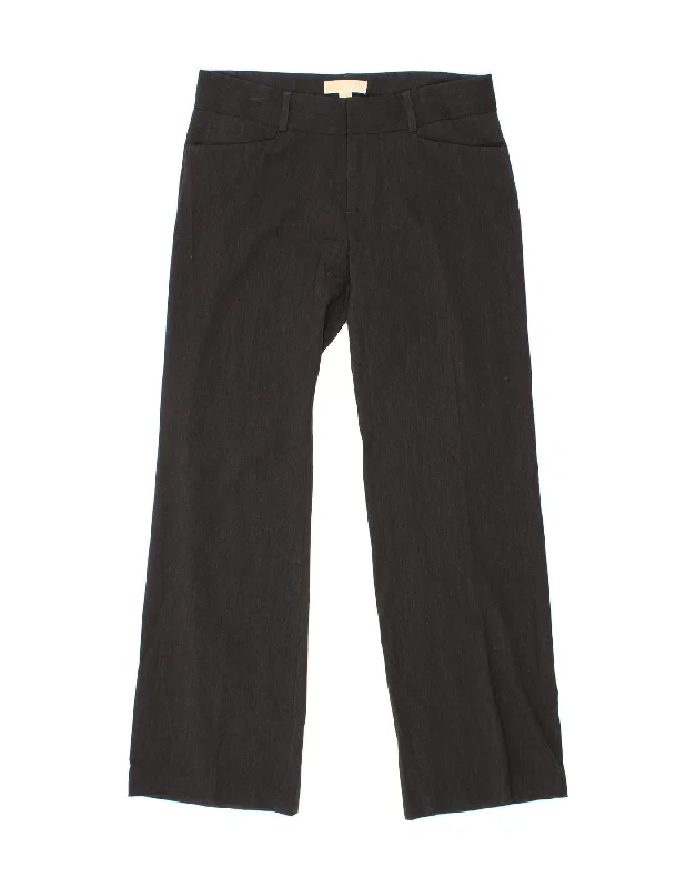 MICHAEL KORS Womens Straight Casual Trousers US 8 Medium W30 L31 Grey Trousers Ceremony Elegant Trousers Ceremony Elegant