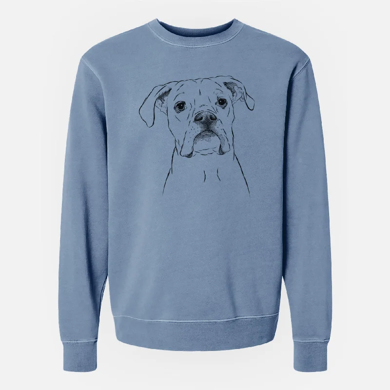 Bare Henley the Boxer - Unisex Pigment Dyed Crew Sweatshirt Hoodie with Frayed Bohemian Relaxed Hoodie with Frayed Bohemian Relaxed Bare Henley the Boxer - Unisex Pigment Dyed Crew Sweatshirt Hoodie with Frayed Bohemian Relaxed Hoodie with Frayed Bohemian Relaxed