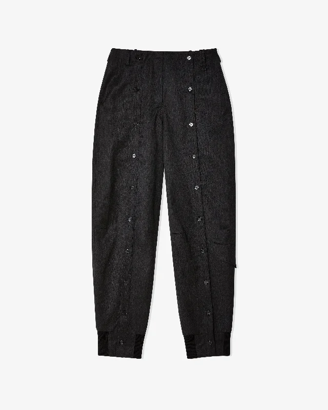 Simone Rocha - Women's Front Button Placket Trouser - (Charcoal) Trousers fashionable trendy Trousers fashionable trendy