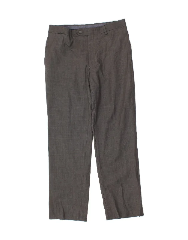 TOMMY HILFIGER Mens Straight Suit Trousers W32 L30 Grey Trousers Cargo Utility Trousers Cargo Utility