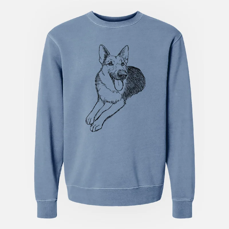 Doodled Ace the German Shepherd - Unisex Pigment Dyed Crew Sweatshirt Hoodie with Exposed Zipper Edgy Industrial Hoodie with Exposed Zipper Edgy Industrial Doodled Ace the German Shepherd - Unisex Pigment Dyed Crew Sweatshirt Hoodie with Exposed Zipper Edgy Industrial Hoodie with Exposed Zipper Edgy Industrial