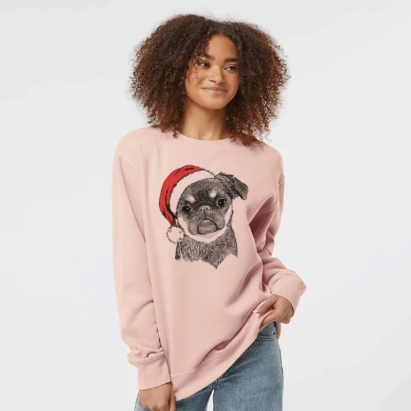 Santa Simone the Brussels Griffon - Unisex Pigment Dyed Crew Sweatshirt Hoodie with Lining Warm Insulated Hoodie with Lining Warm Insulated Santa Simone the Brussels Griffon - Unisex Pigment Dyed Crew Sweatshirt Hoodie with Lining Warm Insulated Hoodie with Lining Warm Insulated