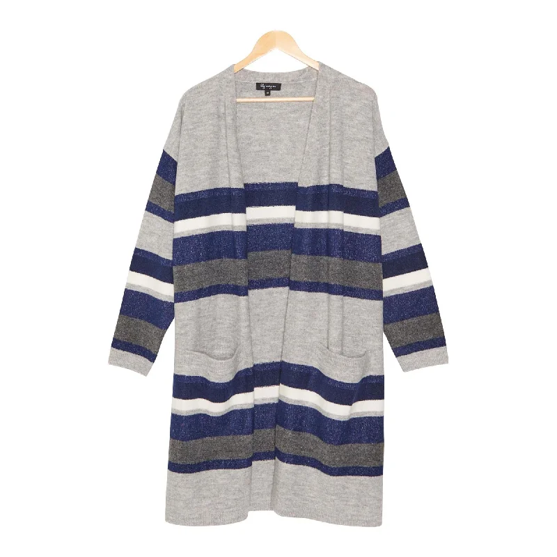 lily morgan Women's Plus Open Front Long Sleeve Cardigan with Pockets Modern Contemporary chic Modern Contemporary chic lily morgan Women's Plus Open Front Long Sleeve Cardigan with Pockets Modern Contemporary chic Modern Contemporary chic