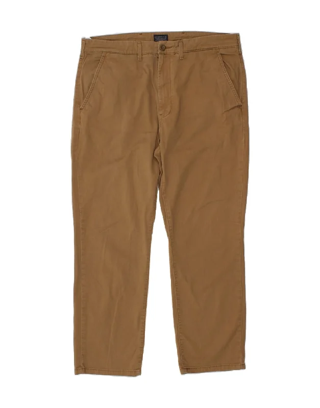 LEVI'S Mens Straight Chino Trousers W36 L30 Brown Cotton Trousers Bestseller Popular Trousers Bestseller Popular