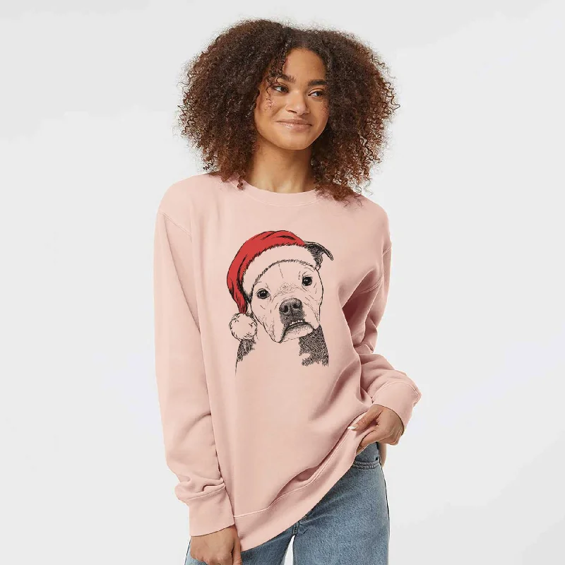Santa Aggy the Olde English Bulldogge - Unisex Pigment Dyed Crew Sweatshirt Hoodie with Half-Zip Sporty Casual Hoodie with Half-Zip Sporty Casual Santa Aggy the Olde English Bulldogge - Unisex Pigment Dyed Crew Sweatshirt Hoodie with Half-Zip Sporty Casual Hoodie with Half-Zip Sporty Casual