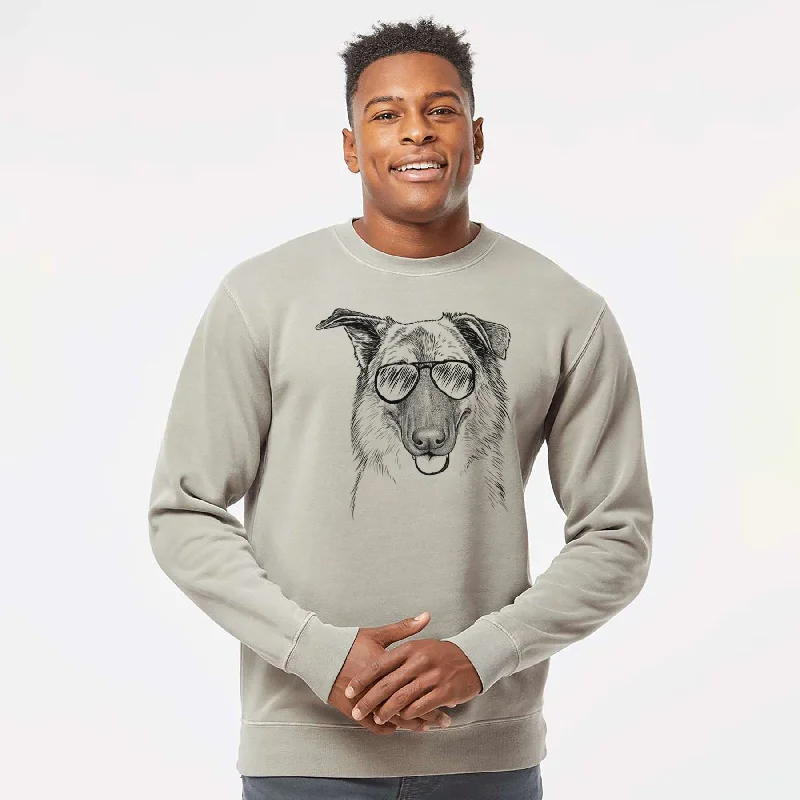 Aviator Henry the German Shepherd - Unisex Pigment Dyed Crew Sweatshirt Hoodie with Side Slits Relaxed Casual Hoodie with Side Slits Relaxed Casual Aviator Henry the German Shepherd - Unisex Pigment Dyed Crew Sweatshirt Hoodie with Side Slits Relaxed Casual Hoodie with Side Slits Relaxed Casual