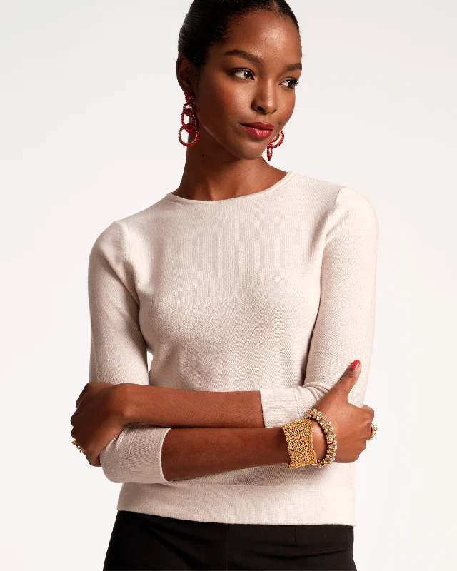 Rebekah Knit Top Champagne Bohemian Knit Top