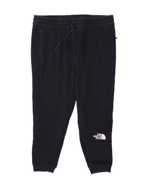 THE NORTH FACE Mens Tracksuit Trousers Joggers 2XL  Navy Blue Polyester Trousers Office Stylish Trousers Office Stylish