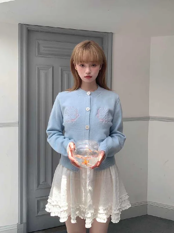 Round neck embroidered cardigan【s0000010387】 Chenille Blend Fleece Blend Nylon Blend Chenille Blend Fleece Blend Nylon Blend Round neck embroidered cardigan【s0000010387】 Chenille Blend Fleece Blend Nylon Blend Chenille Blend Fleece Blend Nylon Blend
