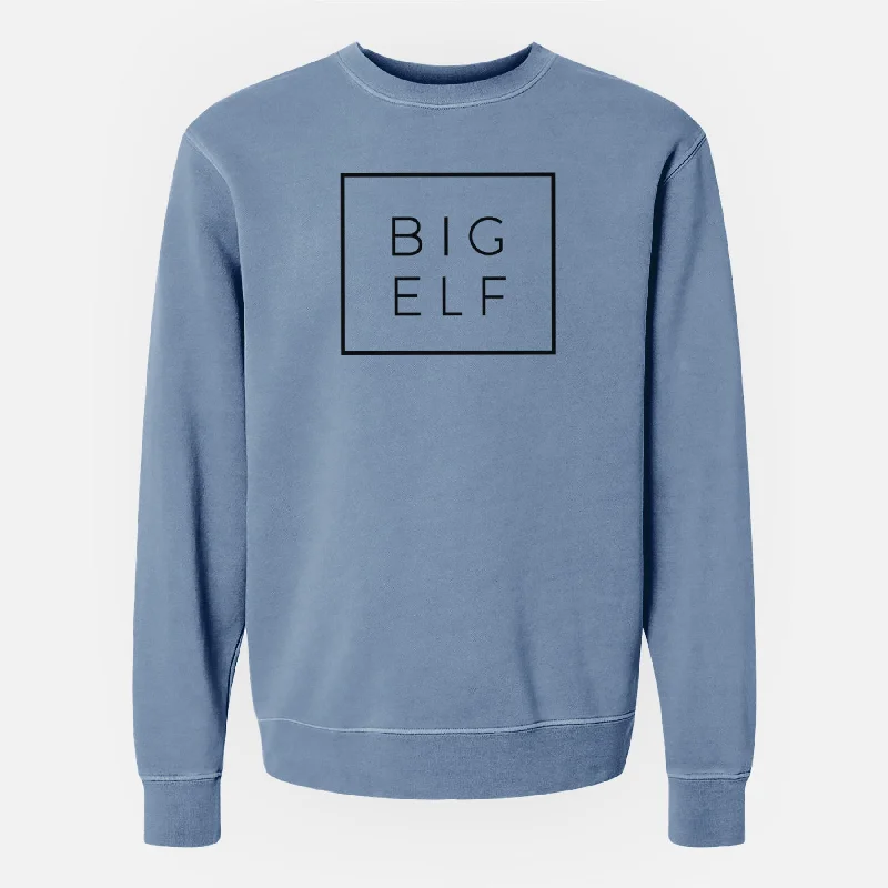 Big Elf Boxed - Unisex Pigment Dyed Crew Sweatshirt Hoodie with Print Artistic Unique Hoodie with Print Artistic Unique Big Elf Boxed - Unisex Pigment Dyed Crew Sweatshirt Hoodie with Print Artistic Unique Hoodie with Print Artistic Unique