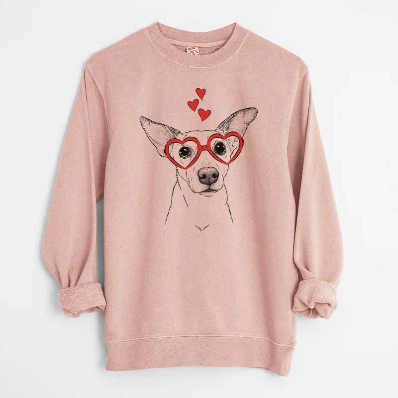 Valentine Molly the Jack Russell Terrier - Unisex Pigment Dyed Crew Sweatshirt Hoodie with V-Neck Classic Versatile Hoodie with V-Neck Classic Versatile Valentine Molly the Jack Russell Terrier - Unisex Pigment Dyed Crew Sweatshirt Hoodie with V-Neck Classic Versatile Hoodie with V-Neck Classic Versatile