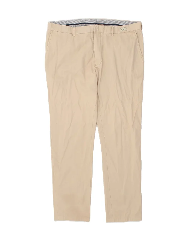 TOMMY HILFIGER Mens Slim Chino Trousers W38 L30  Beige Cotton Trousers sophisticated sleek Trousers sophisticated sleek