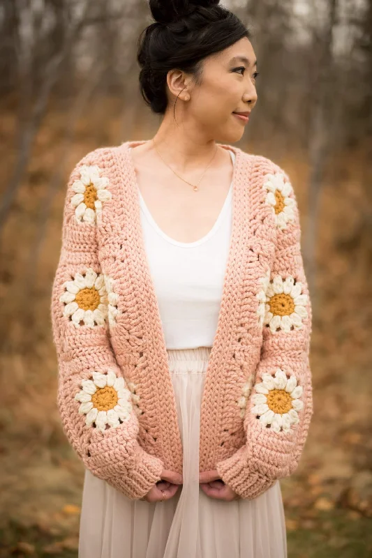Crochet Kit - Cozy Days Daisy Cardigan Transparent Opaque Sheer Transparent Opaque Sheer Crochet Kit - Cozy Days Daisy Cardigan Transparent Opaque Sheer Transparent Opaque Sheer