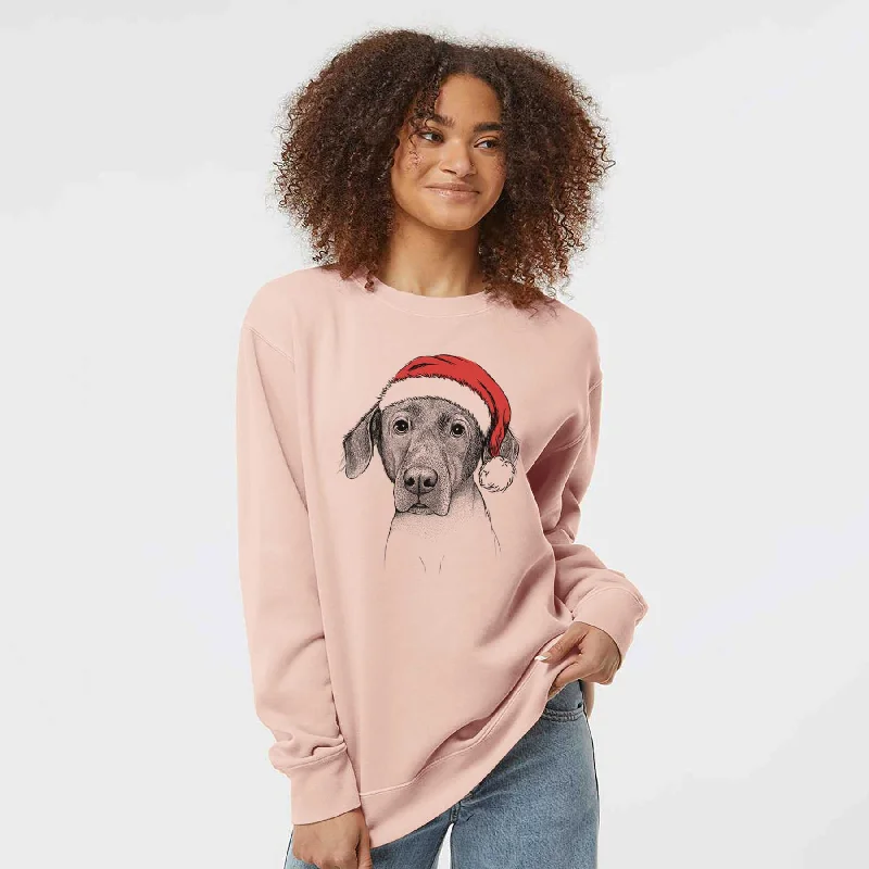 Santa Baldwin the Mixed Breed - Unisex Pigment Dyed Crew Sweatshirt Hoodie with Metallic Shiny Futuristic Hoodie with Metallic Shiny Futuristic Santa Baldwin the Mixed Breed - Unisex Pigment Dyed Crew Sweatshirt Hoodie with Metallic Shiny Futuristic Hoodie with Metallic Shiny Futuristic