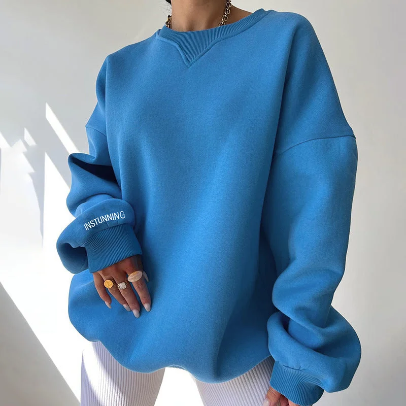 Women's Oversized Blue Sweatshirt Hoodie with Illustration Artistic Creative Hoodie with Illustration Artistic Creative Women's Oversized Blue Sweatshirt Hoodie with Illustration Artistic Creative Hoodie with Illustration Artistic Creative