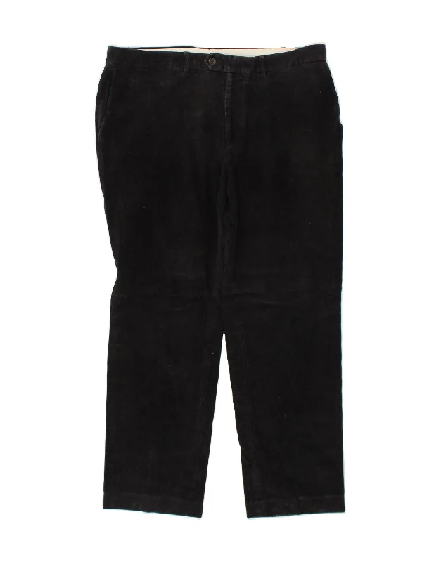 POLO RALPH LAUREN Mens Straight Corduroy Trousers W36 L29 Black Trousers New Arrival Trousers New Arrival