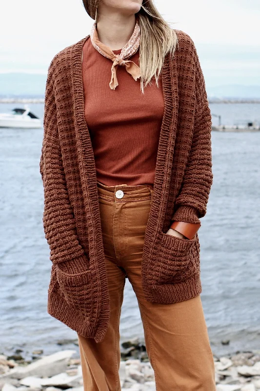 Knit Kit - Campsite Waffle Cardigan Zippered Buttoned Snapped Zippered Buttoned Snapped Knit Kit - Campsite Waffle Cardigan Zippered Buttoned Snapped Zippered Buttoned Snapped