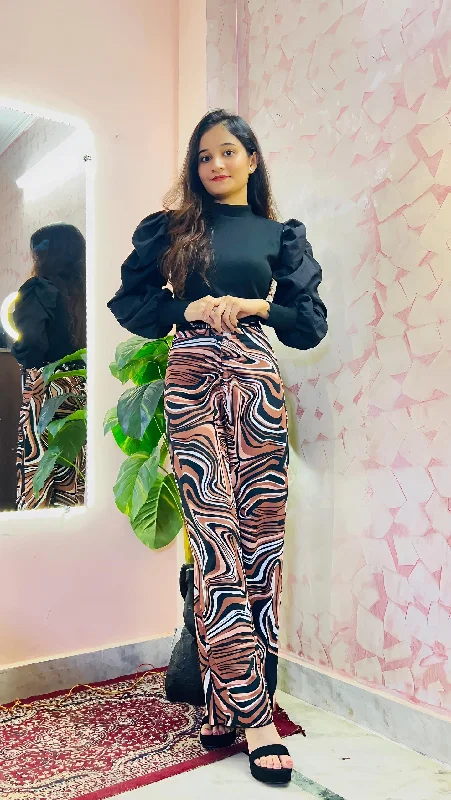 TANDUL Women Regular Fit Multicolor Lycra Blend Trousers Trousers practical easy-care Trousers practical easy-care TANDUL Women Regular Fit Multicolor Lycra Blend Trousers Trousers practical easy-care Trousers practical easy-care