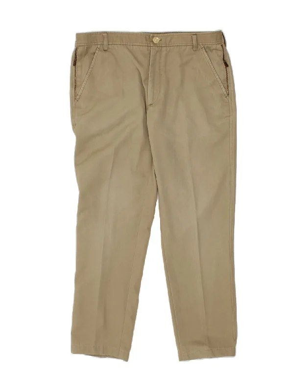 CALVIN KLEIN Mens Slim Chino Trousers IT 52 XL W36 L27 Beige Trousers luxurious premium Trousers luxurious premium