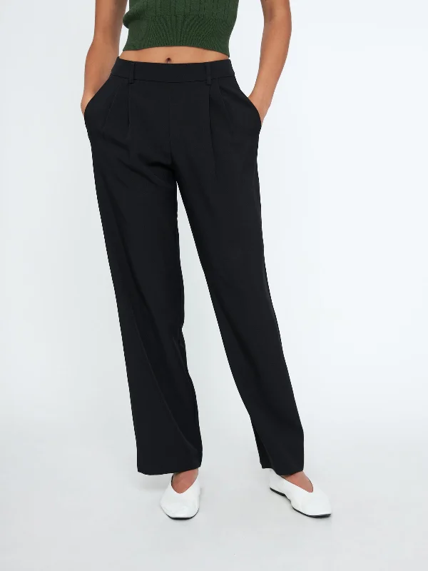 Jin Midrise Pleated Trouser Trousers Polka Dot Cute Trousers Polka Dot Cute