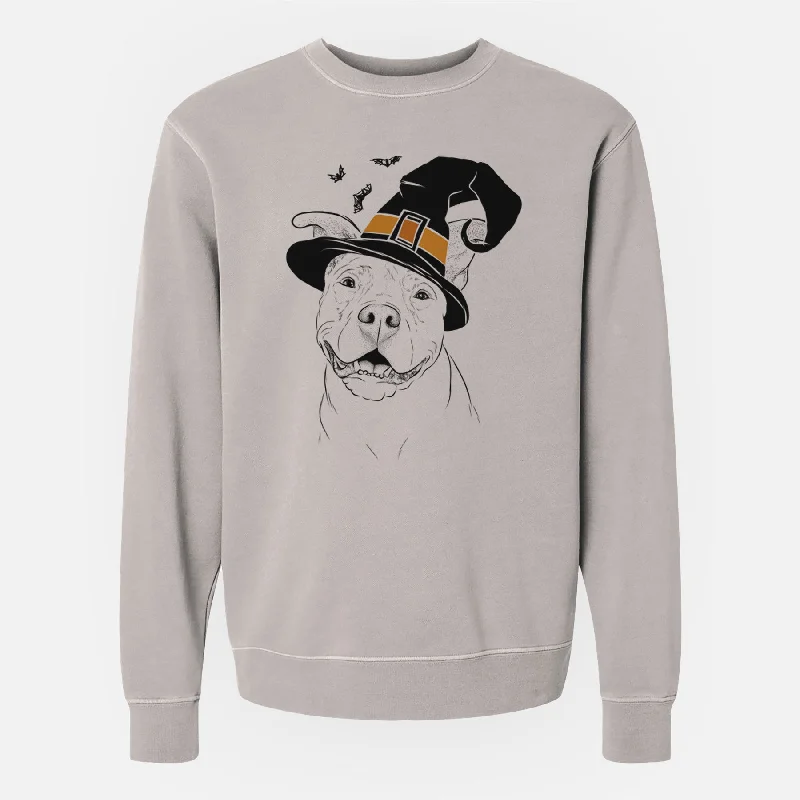Witch Malibu the Staffordshire Terrier/Pitbull Mix - Unisex Pigment Dyed Crew Sweatshirt Hoodie with Toggle Buttons Decorative Unique Hoodie with Toggle Buttons Decorative Unique Witch Malibu the Staffordshire Terrier/Pitbull Mix - Unisex Pigment Dyed Crew Sweatshirt Hoodie with Toggle Buttons Decorative Unique Hoodie with Toggle Buttons Decorative Unique