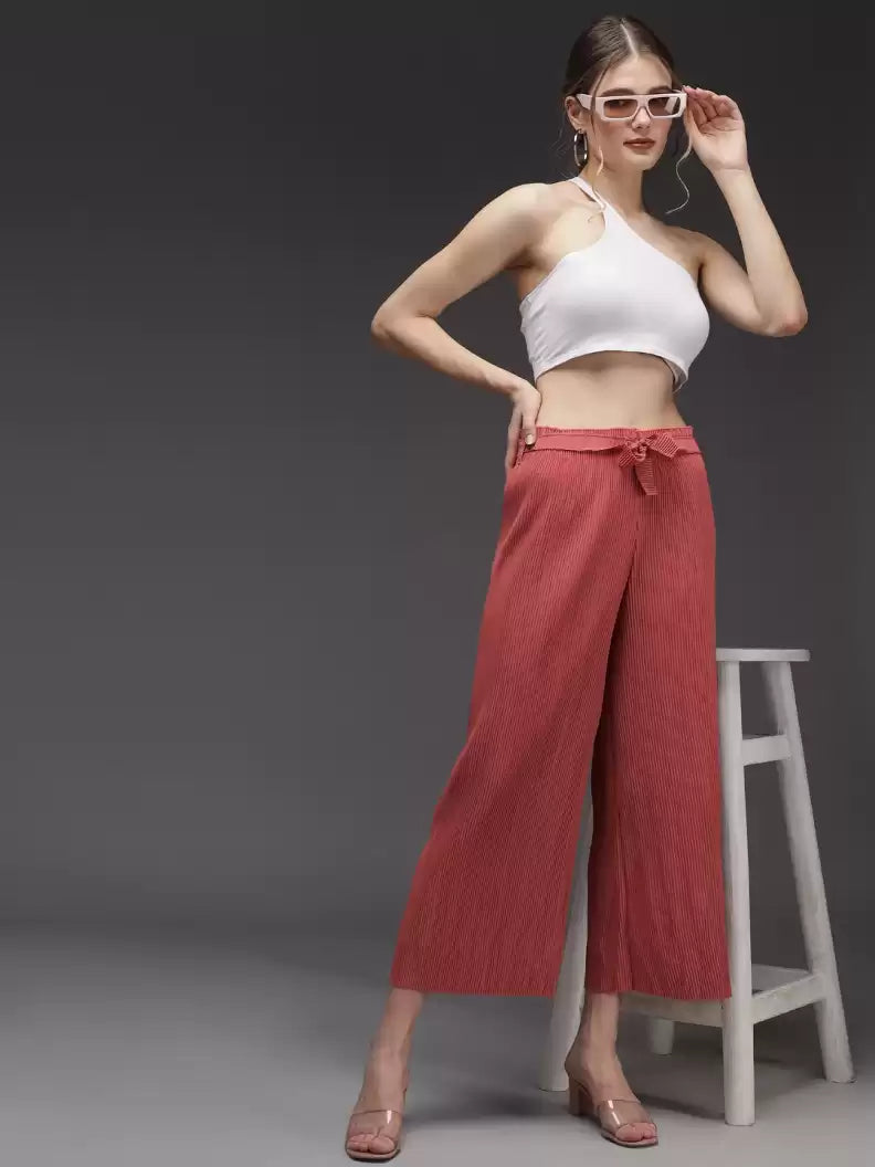 TANDUL Regular Fit Women Pink Georgette Trousers Trousers versatile functional Trousers versatile functional TANDUL Regular Fit Women Pink Georgette Trousers Trousers versatile functional Trousers versatile functional