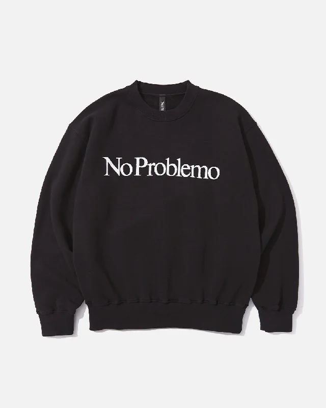 No Problemo Sweatshirt - Black Oversized Hoodie Comfort Casual Oversized Hoodie Comfort Casual