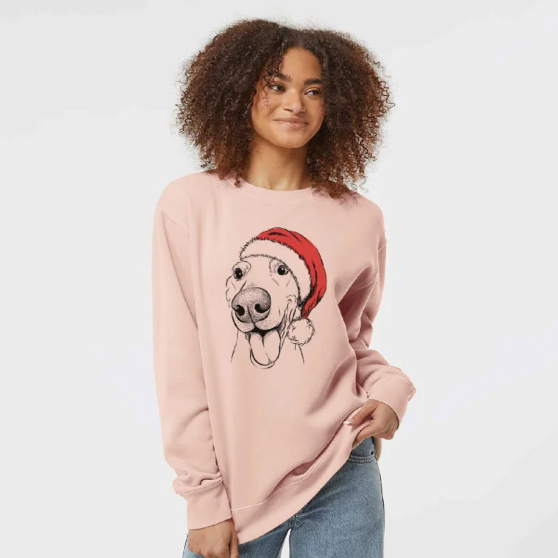 Santa Buddy the Buddy the Sato / American Village Dog - Unisex Pigment Dyed Crew Sweatshirt Hoodie with Reflective Safety Nightwear Hoodie with Reflective Safety Nightwear Santa Buddy the Buddy the Sato / American Village Dog - Unisex Pigment Dyed Crew Sweatshirt Hoodie with Reflective Safety Nightwear Hoodie with Reflective Safety Nightwear