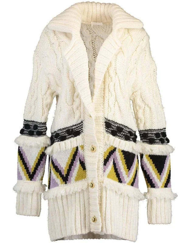 Portobello Tiger Merino Jacquard Long Cardigan Sequined Glittery Shiny Sequined Glittery Shiny Portobello Tiger Merino Jacquard Long Cardigan Sequined Glittery Shiny Sequined Glittery Shiny