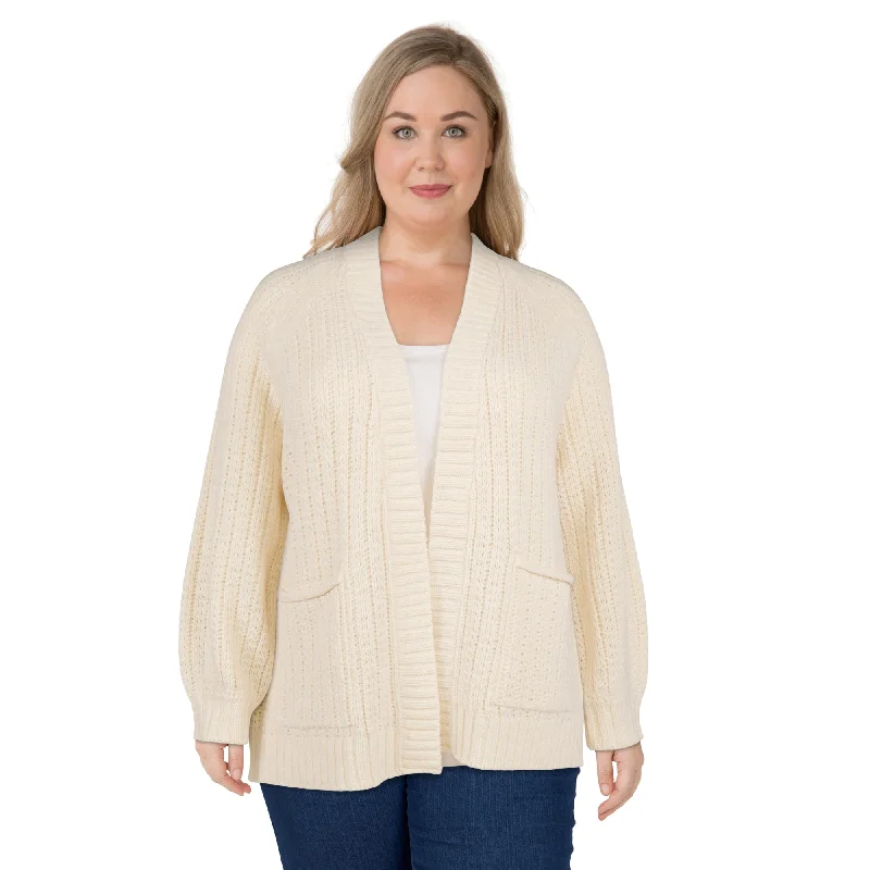 mySTYLE Women's Plus Textured Cardigan Terry Blend Velvet Blend Canvas Blend Terry Blend Velvet Blend Canvas Blend mySTYLE Women's Plus Textured Cardigan Terry Blend Velvet Blend Canvas Blend Terry Blend Velvet Blend Canvas Blend