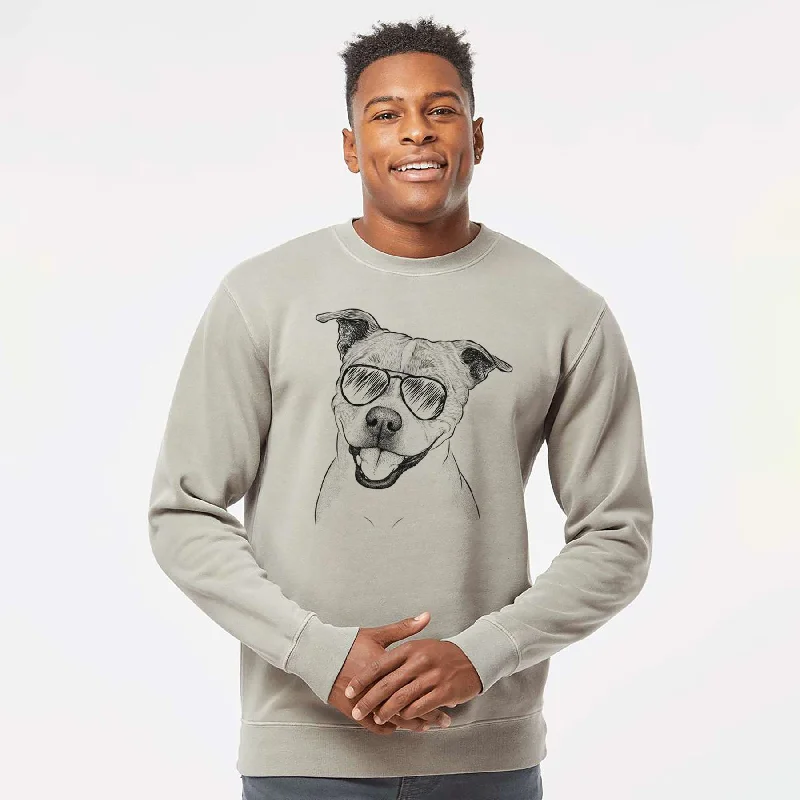 Aviator BrookLyn the Staffordshire Bull Terrier - Unisex Pigment Dyed Crew Sweatshirt Hoodie with Hem Elastic Stretchable Comfortable Hoodie with Hem Elastic Stretchable Comfortable Aviator BrookLyn the Staffordshire Bull Terrier - Unisex Pigment Dyed Crew Sweatshirt Hoodie with Hem Elastic Stretchable Comfortable Hoodie with Hem Elastic Stretchable Comfortable
