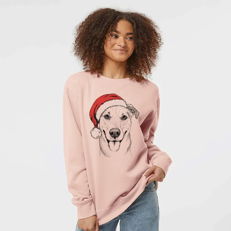 Santa Padre the Pitbull Mix - Unisex Pigment Dyed Crew Sweatshirt Hoodie with Hem Embroidery Detailed Premium Hoodie with Hem Embroidery Detailed Premium Santa Padre the Pitbull Mix - Unisex Pigment Dyed Crew Sweatshirt Hoodie with Hem Embroidery Detailed Premium Hoodie with Hem Embroidery Detailed Premium