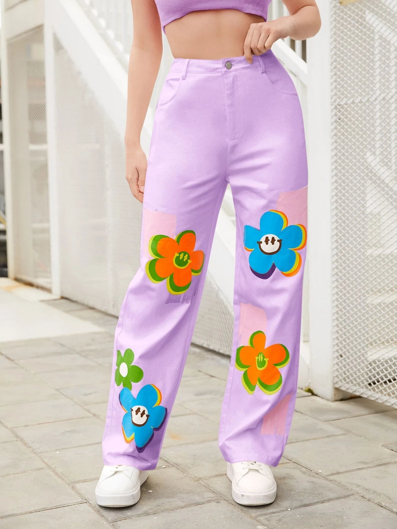 TANDUL  Women Regular Fit Multicolor Lycra Blend Trousers Trousers Capri Summer Trousers Capri Summer